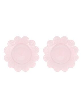 ✨NEW🌸Target Bullseye Playground 2026 Pink Scalloped Flower Shaped Glass Plates🍽️